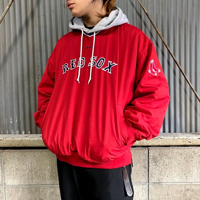 NIKE TEAM ナイキ MLB レッドソックス Vネック ウォームアッププル 