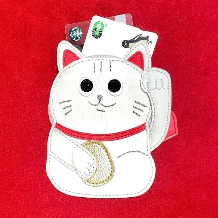 まねきねこ】 まねきねこのポーチ | 野村製作所