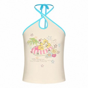 [BETWEENAND] Coconut Smoothie Cross Strap Top