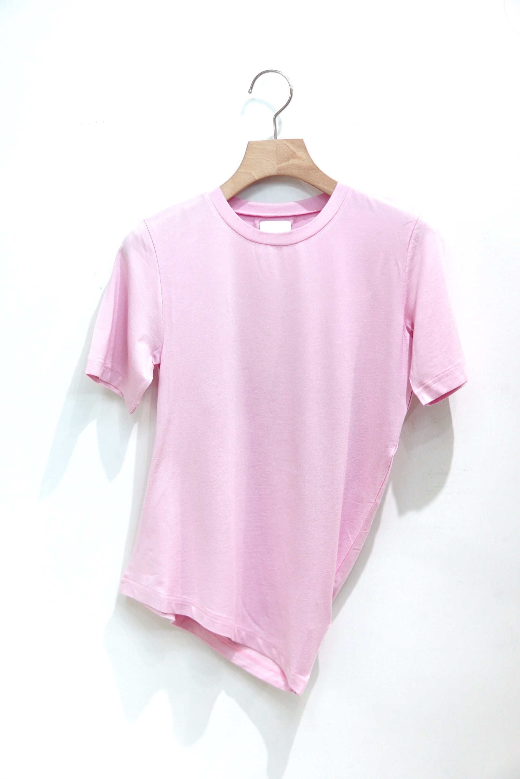 little suzie / Eucalyptus Jersey Distorted S/S Tee / Pink