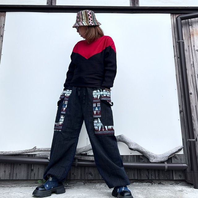 ビッグポケットゆったりパンツ