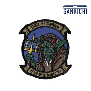 米軍グッズ U.S. NAVY HSM-51 Warlords GOBLINS ワッペン パッチ  「さんきち 燦吉 SANKICHI」