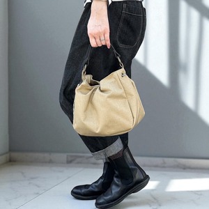 BALON　mini：ベージュ×ブラック（CORDURA　撥水加工ナイロン素材バッグ）