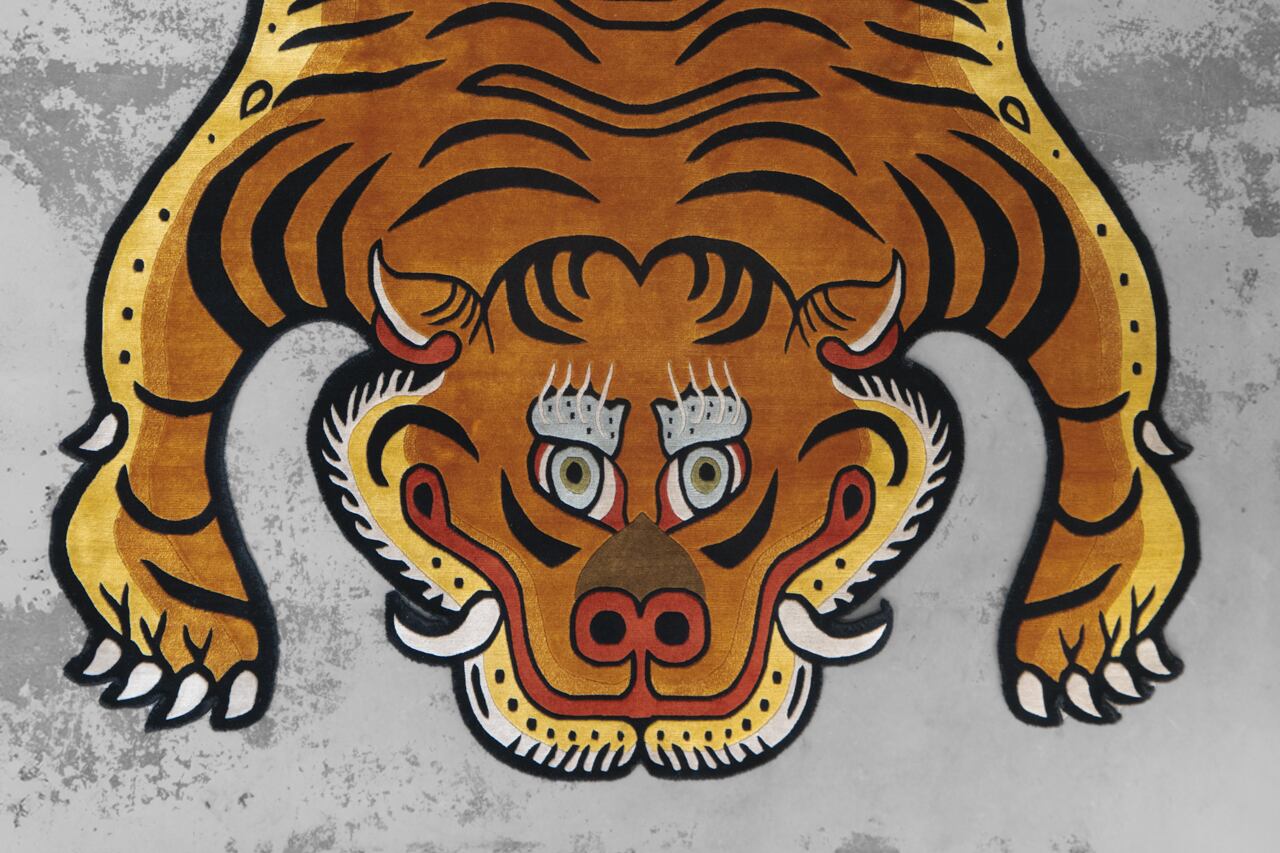 Tibetan Tiger Rug 《XXXLサイズ•プレミアムウール012》チベタン