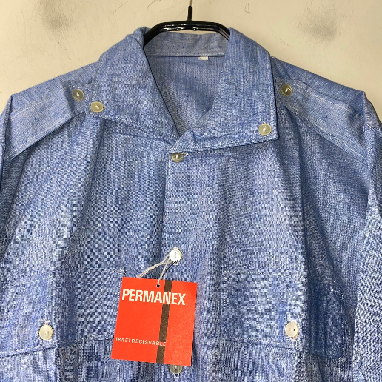 NOS vintage 1970’s french chambray shirt