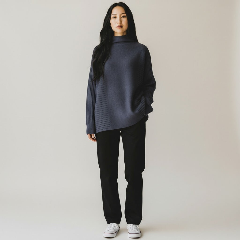 HOUGA ニットブルマ 2025A/W ドルマンガーターリブプルオーバーニットno.8538635 | BOOGIE