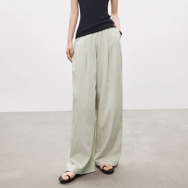 draped wide pants  00246