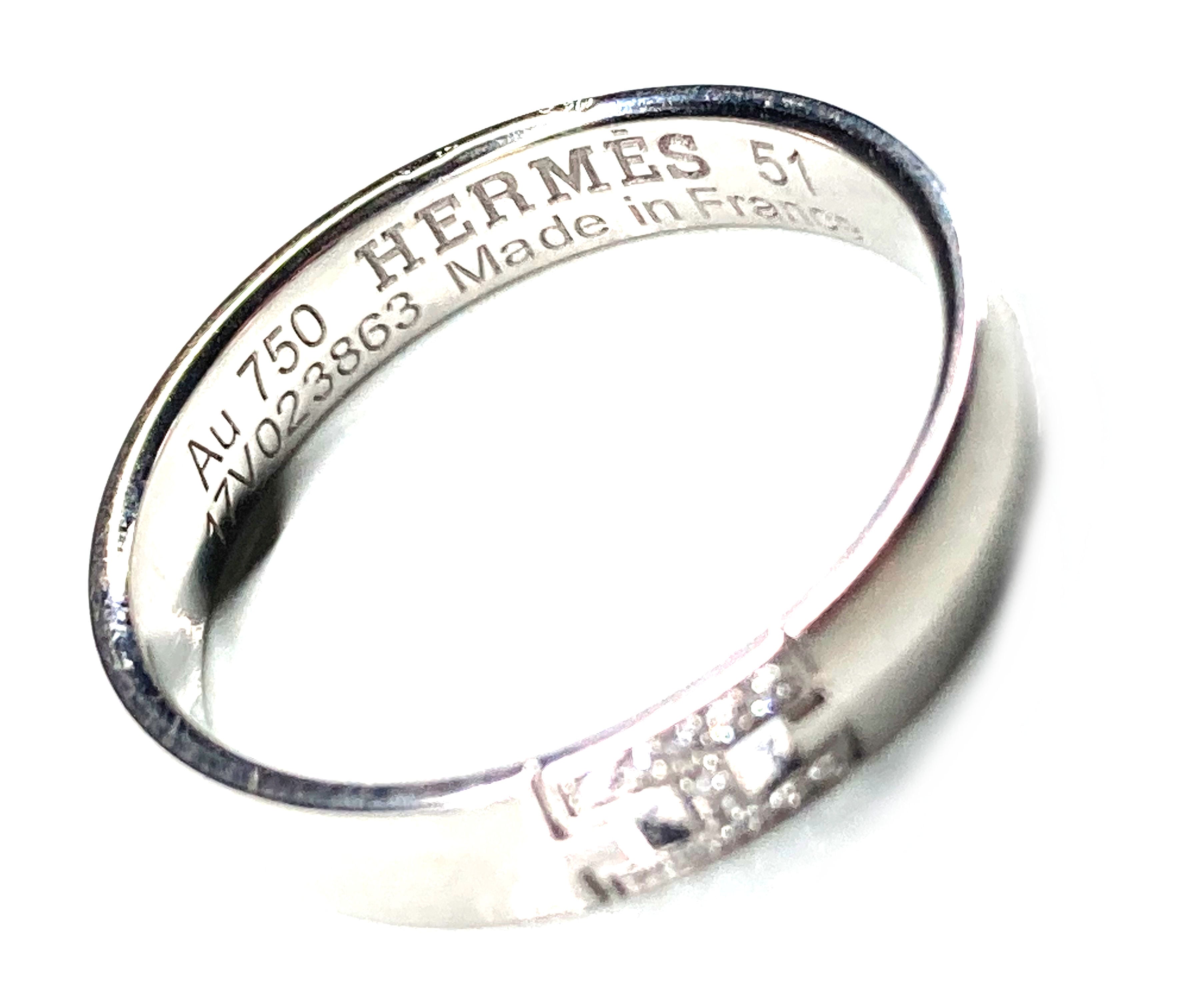 エルメス] HERMES ヘラクレスリング K18 WG 750 ホワイトゴールド
