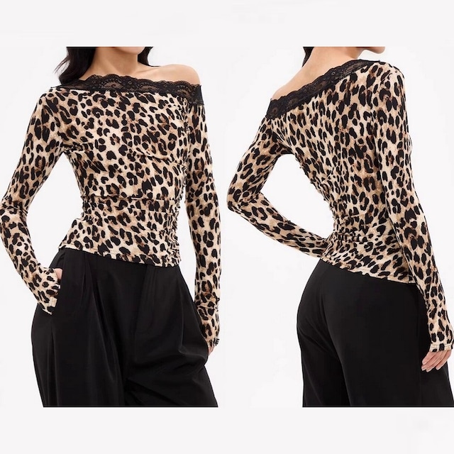 ワンショルダー レースダンストップス ds0904