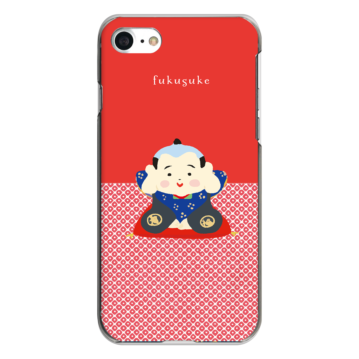 iPhone対応 スマホ ハードケース クリア 福助 民芸 デザイナーズ 【iPhone17 / iPhone16e / AQUOS / Xperia 他 iPhone / Android ほぼ全機種対応】 |desr2730