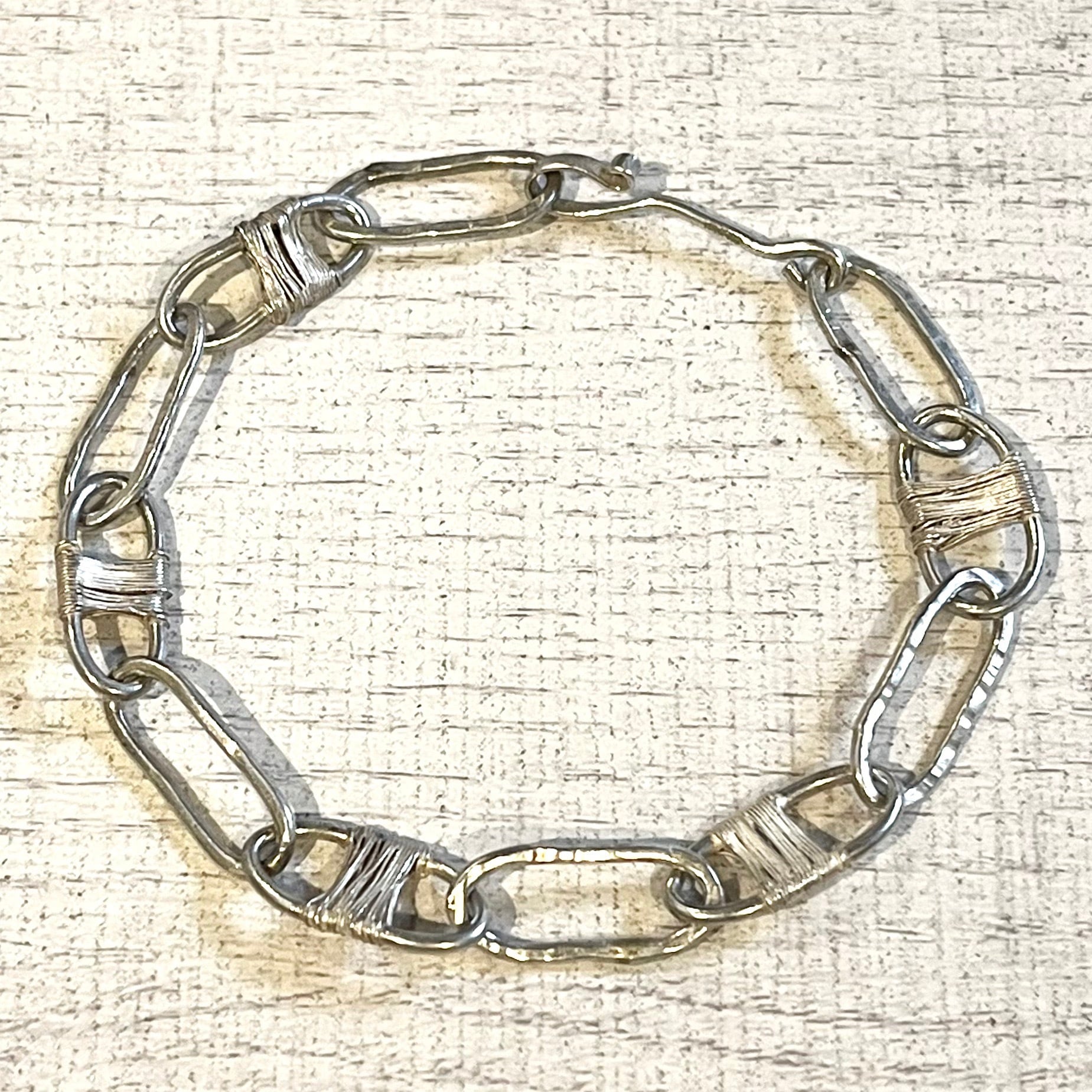 FLAT LINK CHAIN MANTEL BRACELET -SILVER925- マンテルブレスレット