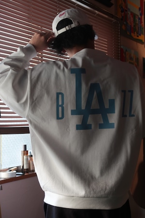 b"LA"zz 9.1oz MAX HEAVY WIDE L/S TEE [OFF WHITE]