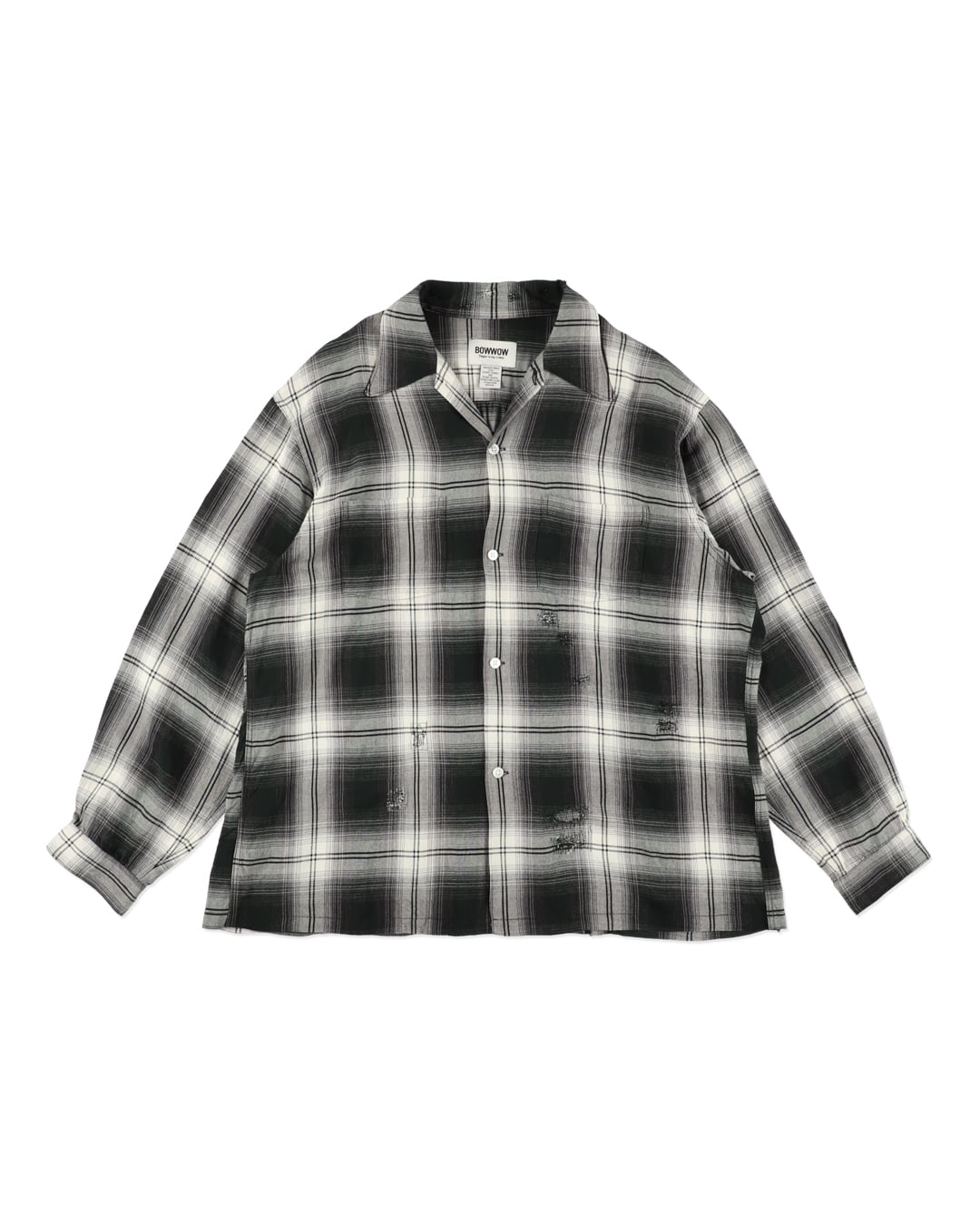 BOWWOW / REMADE RAYON PLAID SHIRT AGED | GANKO