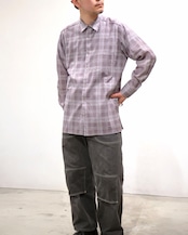 METHO - Single yoke shirt : print check
