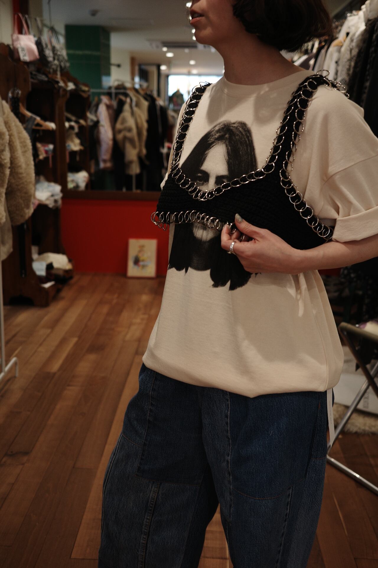 SIIILON 〈Woven Edge bustier〉 | trava