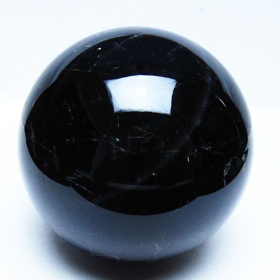 1.7Kg モリオン 黒水晶 丸玉 110mm スフィア 一点物 151-9416