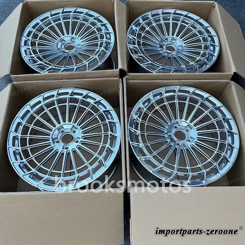 21インチ ポリッシングスタイル スクエアセットアップ ホイール アウディ A6 21x9.5 4 本セット LI-2137