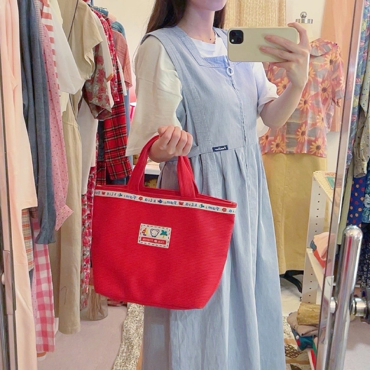 Familiar / red marine tote bag