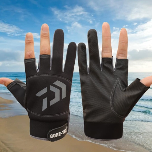 Itisyou 釣り 手袋 フィッシンググローブ 手袋 指出し 釣り グローブ 釣り用手袋 フィッシングキャッチンググローブ 関数指3本出す 滑り止め 防寒 冬