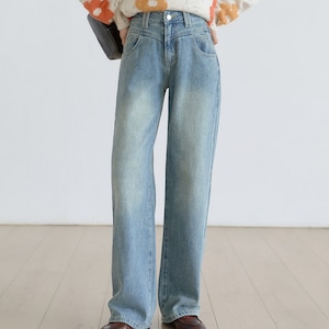 splice waist retro jeans