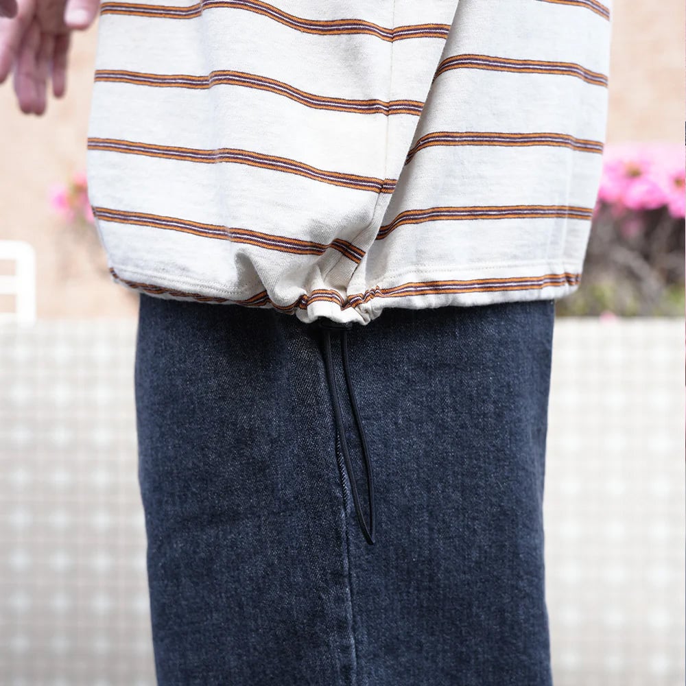 MANUAL ALPHABET / RETRO BORDER WIDE SPINDLE TEE】 メンズ ボーダーT