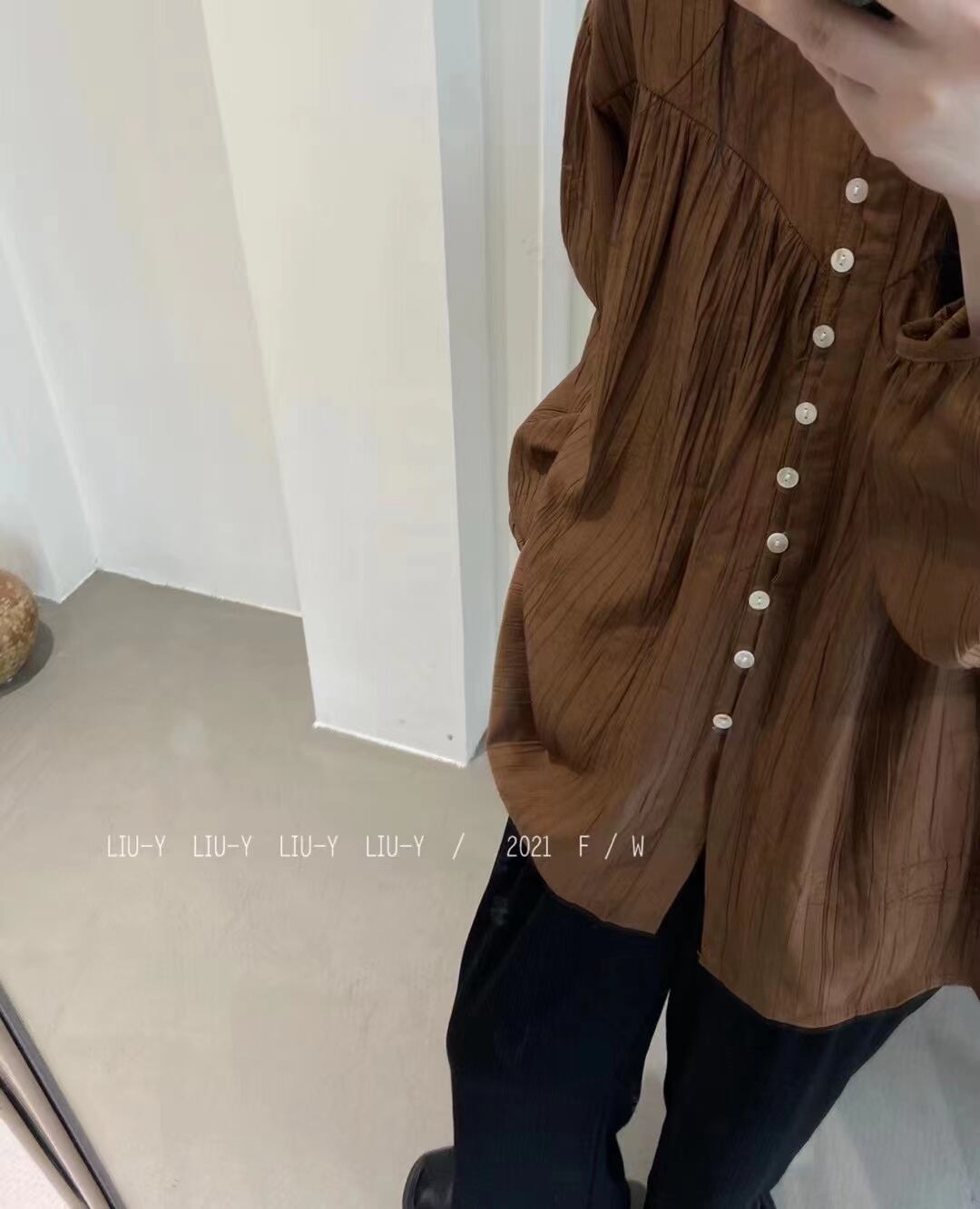 ボタンブラウス　AJ2205-752