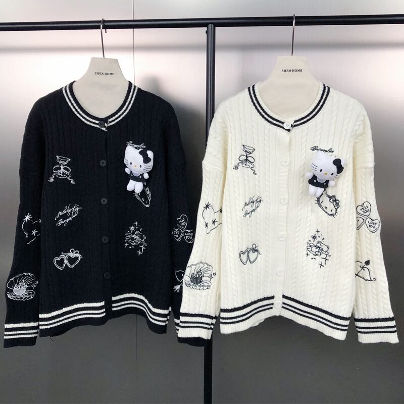 【outer】キュット刺繍柄カーディガン Q6689