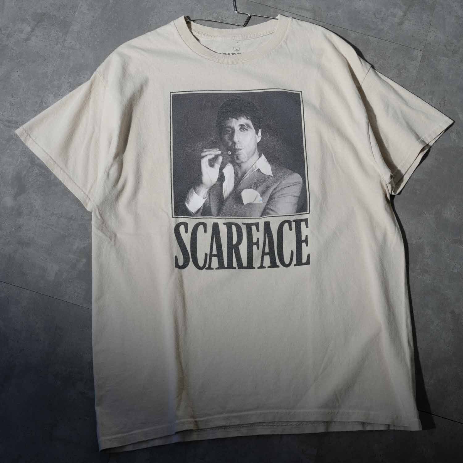 スカーフェイス SCARFACE Tシャツ ムービーtee Lサイズ ベージュ 映画