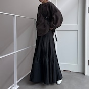 レイヤーオーガンジースウェットPO/チャコール