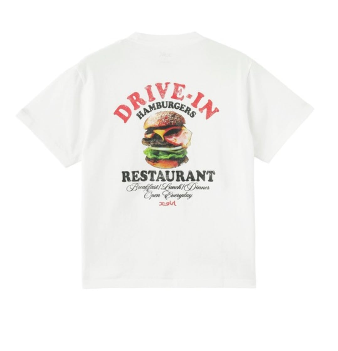 早い者勝ち 大人気 X-girl HAMBURGER DISTRESSED S/S TEE fb4cb1ad6642b78513589da3f35ee3