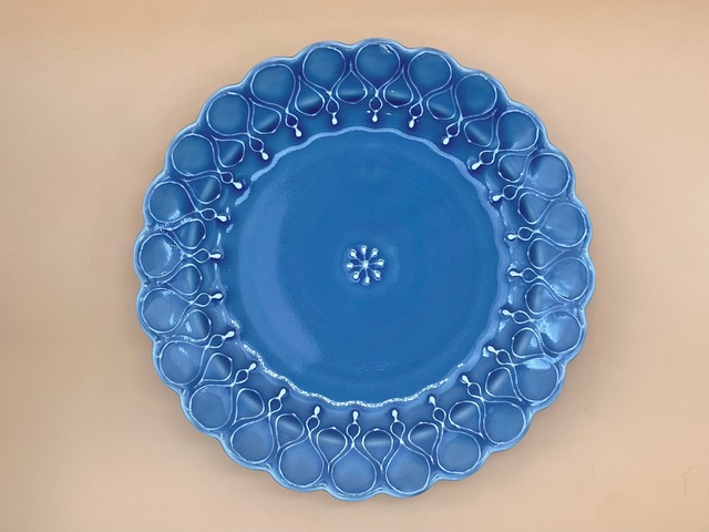 イッチンリム皿 sizqu  デニム(くすみブルー)