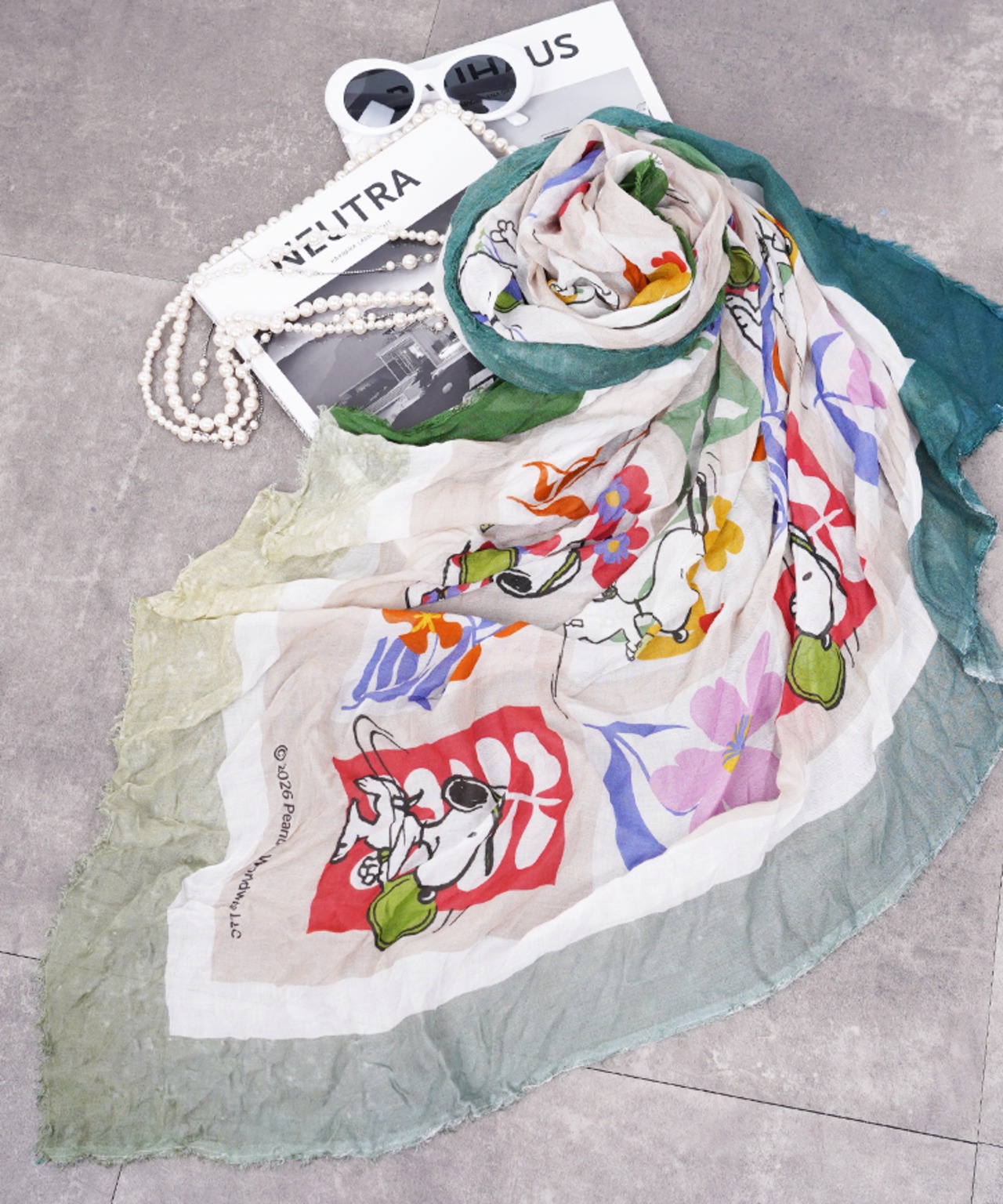 【 813 Ottotredici 】SNOOPYストール TYPE-D　AG-265301GI