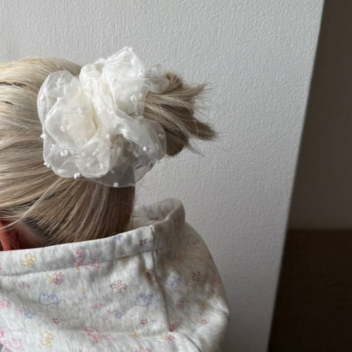 ドット柄シアーシュシュ_LN03491