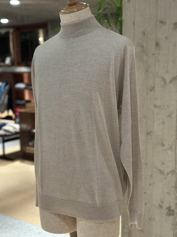 JOHN SMEDLEY / モックネック長袖ニットプルオーバー KILDAY 30G MODERN FIT