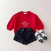 【取寄】Dailybebe ハートワッペントレーナー|秋服|韓国子供服|26/AT