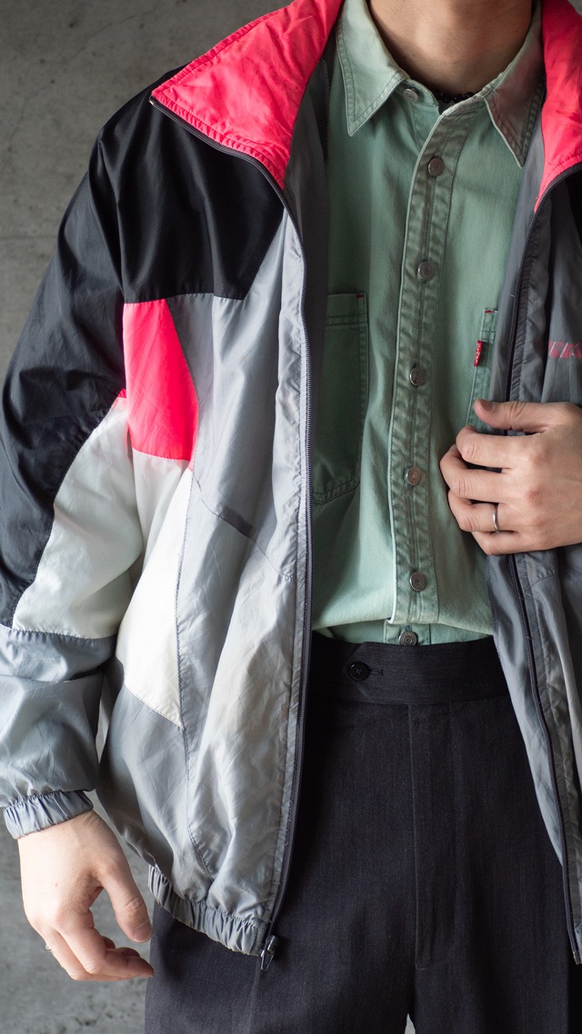 "NIKE" 1990s Nylon zip jacket