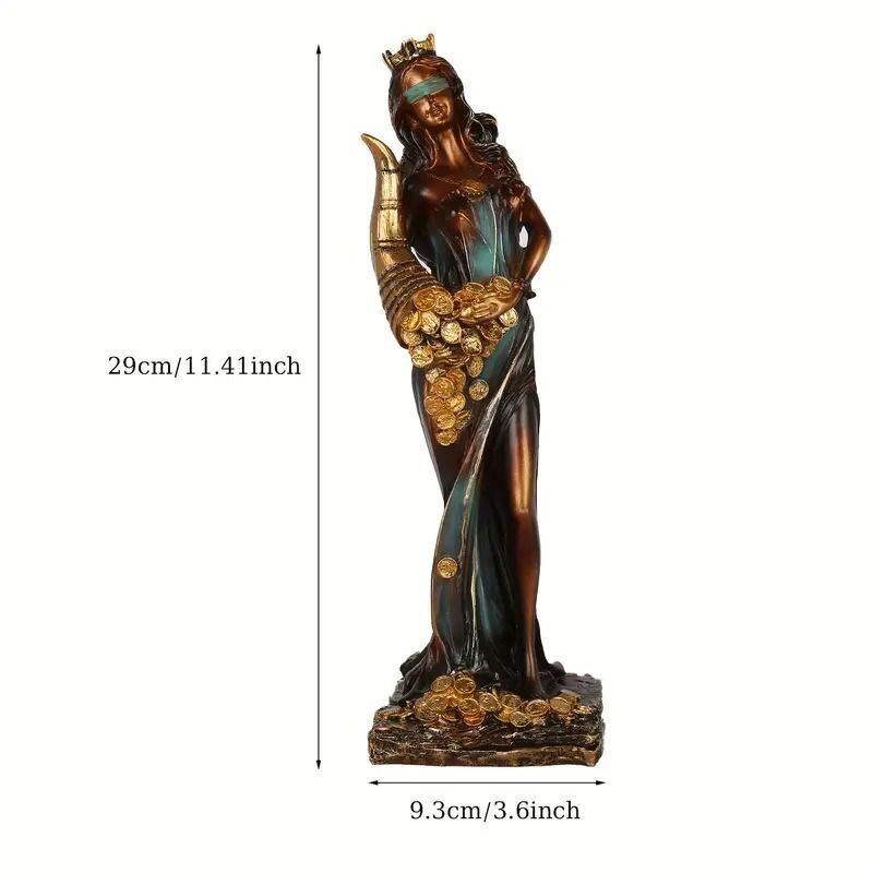 置物 オブジェ アンティーク調 ヴィンテージ調 彫刻 女神像 財宝