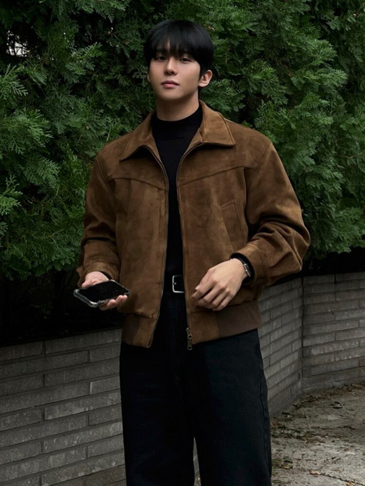 スエードタッチジップジャケット｜Suede Touch Zip Jacket 【k62】 | BC369