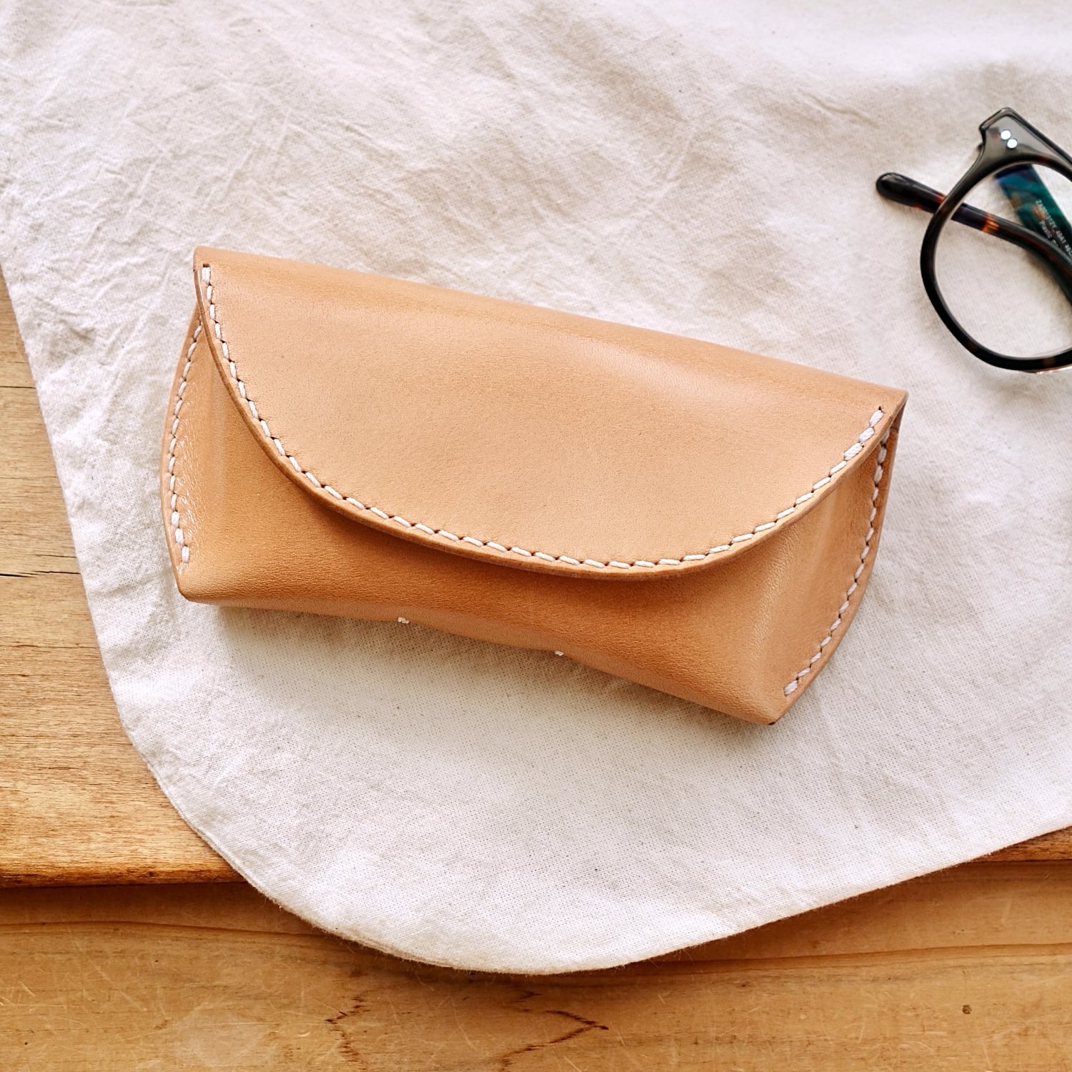 本革メガネケース サングラスケース ヌメ革 レザー S-008 | LIFE