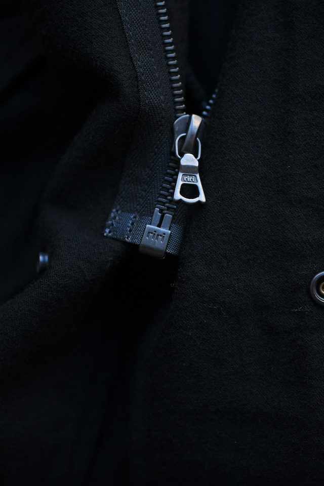 BAUTH / COTTON WOOL MILITARY BLOUSON (BLACK)