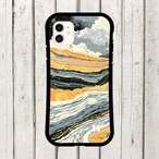 受注生産 iPhoneケース 雲と金色の地層マーブル｜マーブルアート PABS037C
