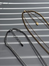 《2color》 Sun Charm Layered Necklace