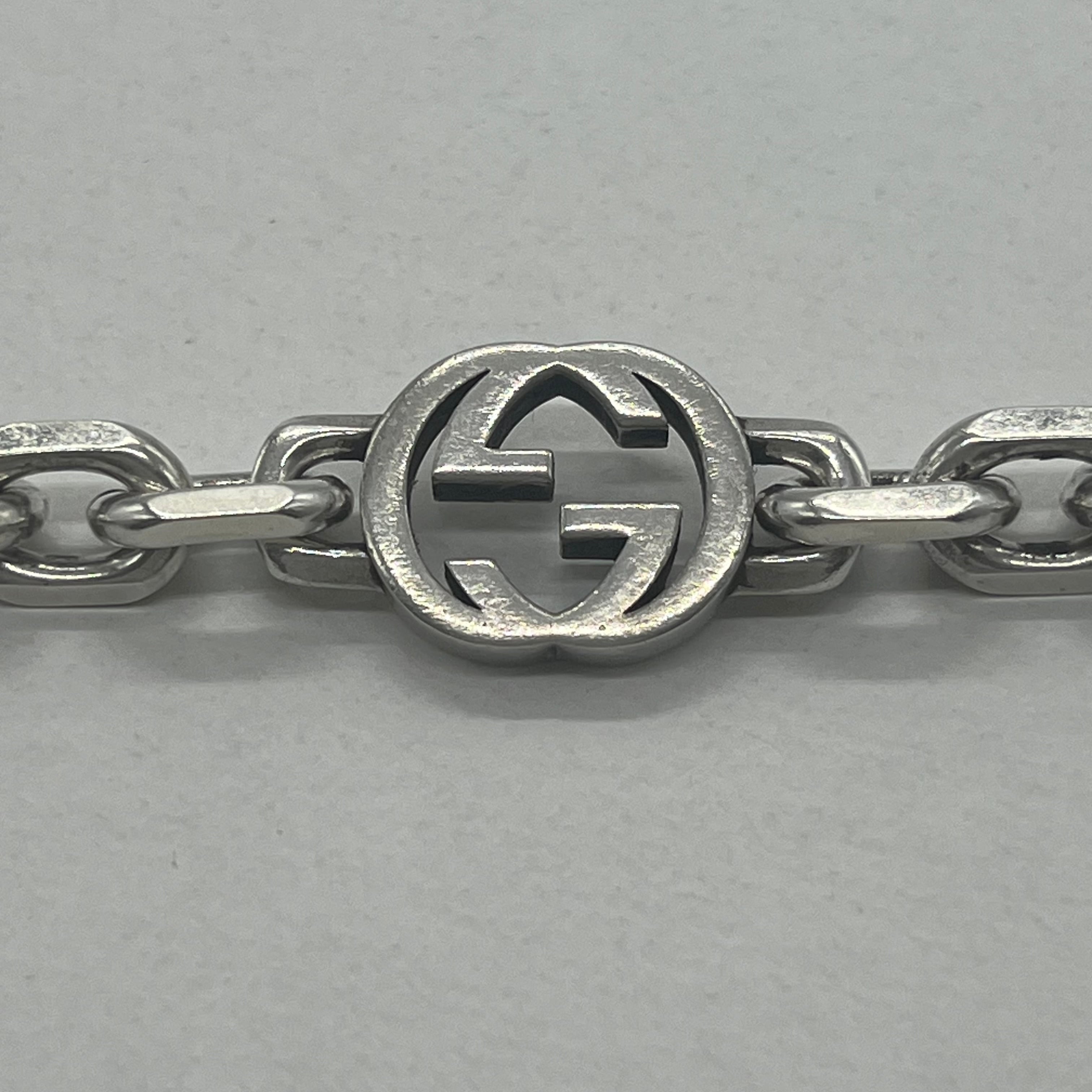 グッチ GUCCI インターロッキングGブレスレット 表記サイズ19 Ag925