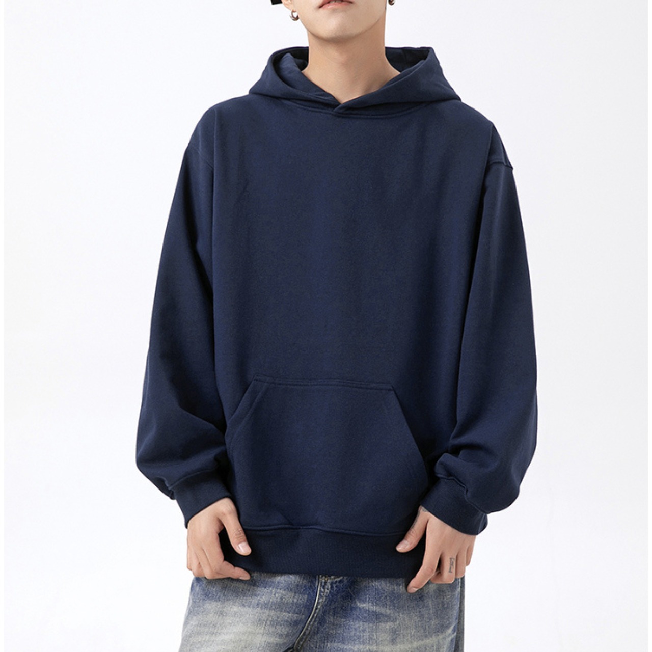 シンプルルーズフィットパーカー af0025