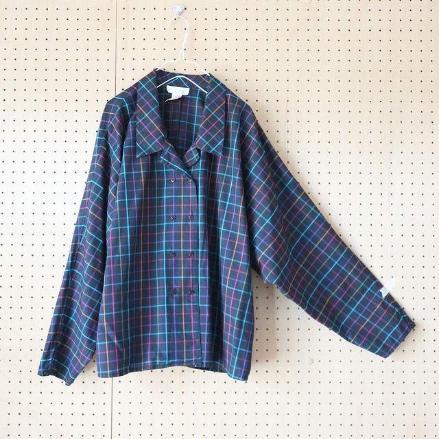 dolman sleeve & double button_BL