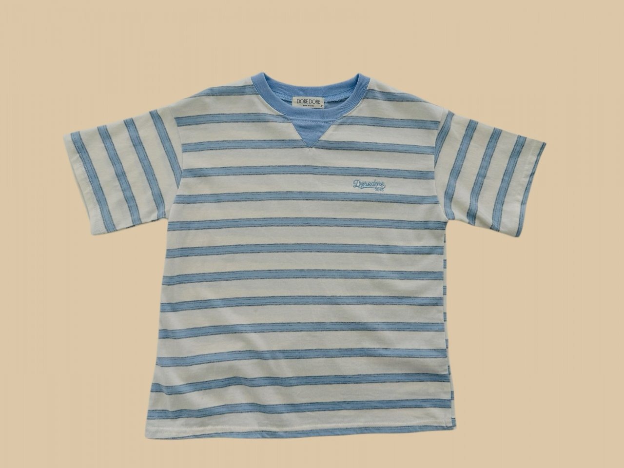 [DOREDORE] Triangle Needlepoint Striped Tee (17/19) / [도레도레] 삼각자수단가라티 (17/19)