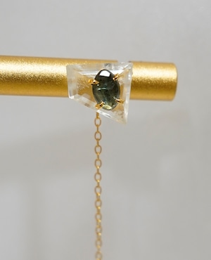 (SV)Beryl&Tourmaline pierced