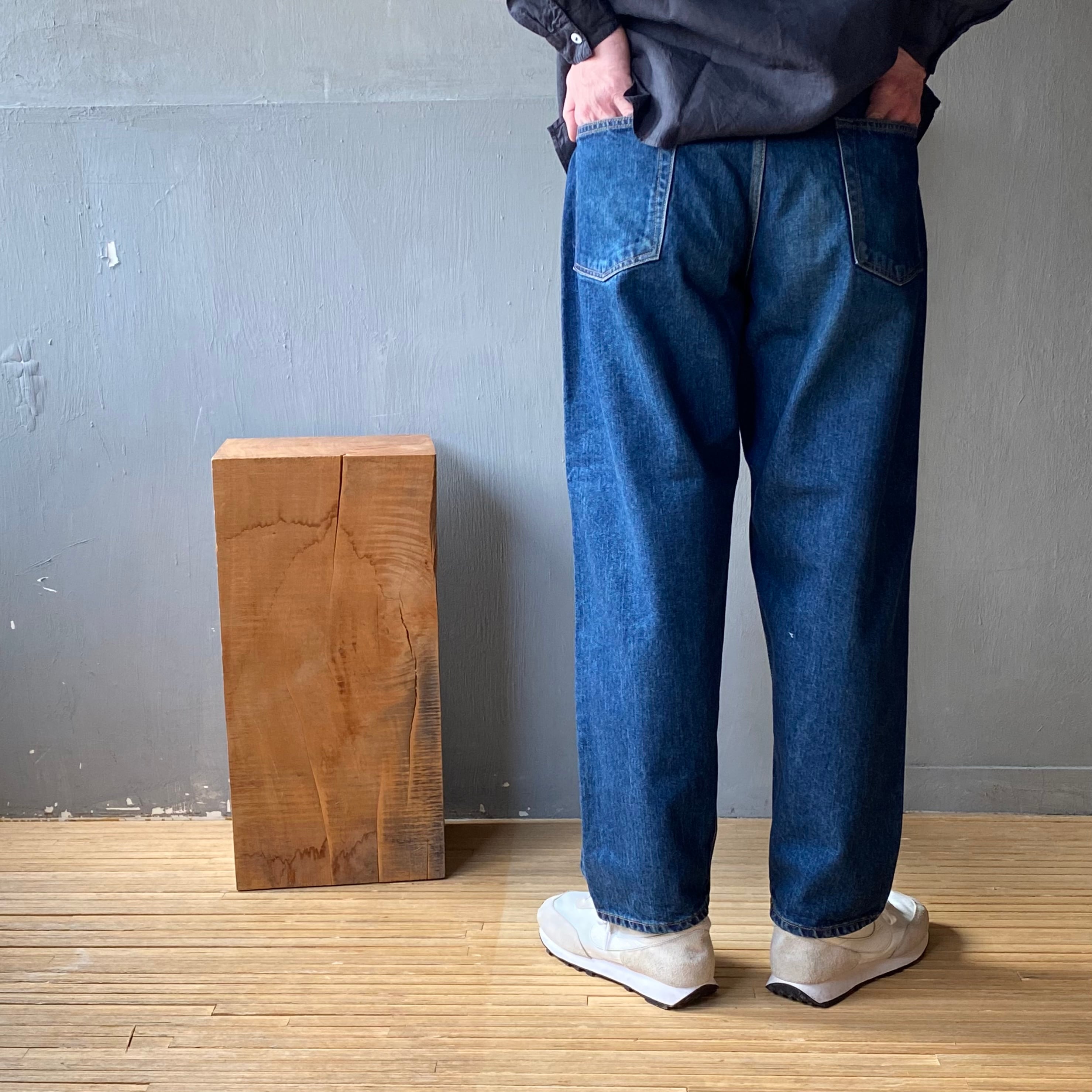 CIOTA｜スビンコットンWide Tapered 5 Pocket Pants 13.5oz Dark Blue 