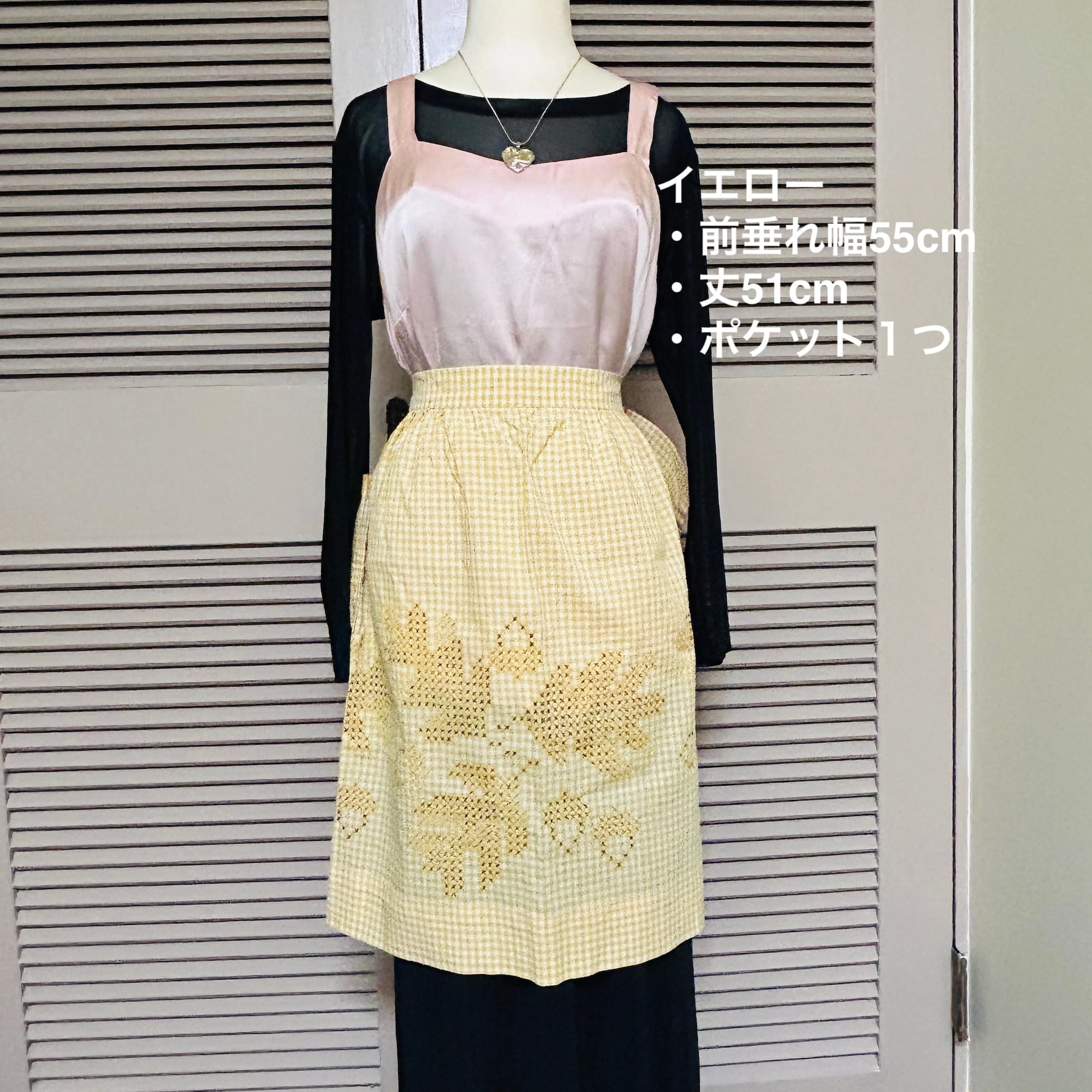 vintage ギンガムチェックエプロン（8色バラ売り） | Milo Antiques