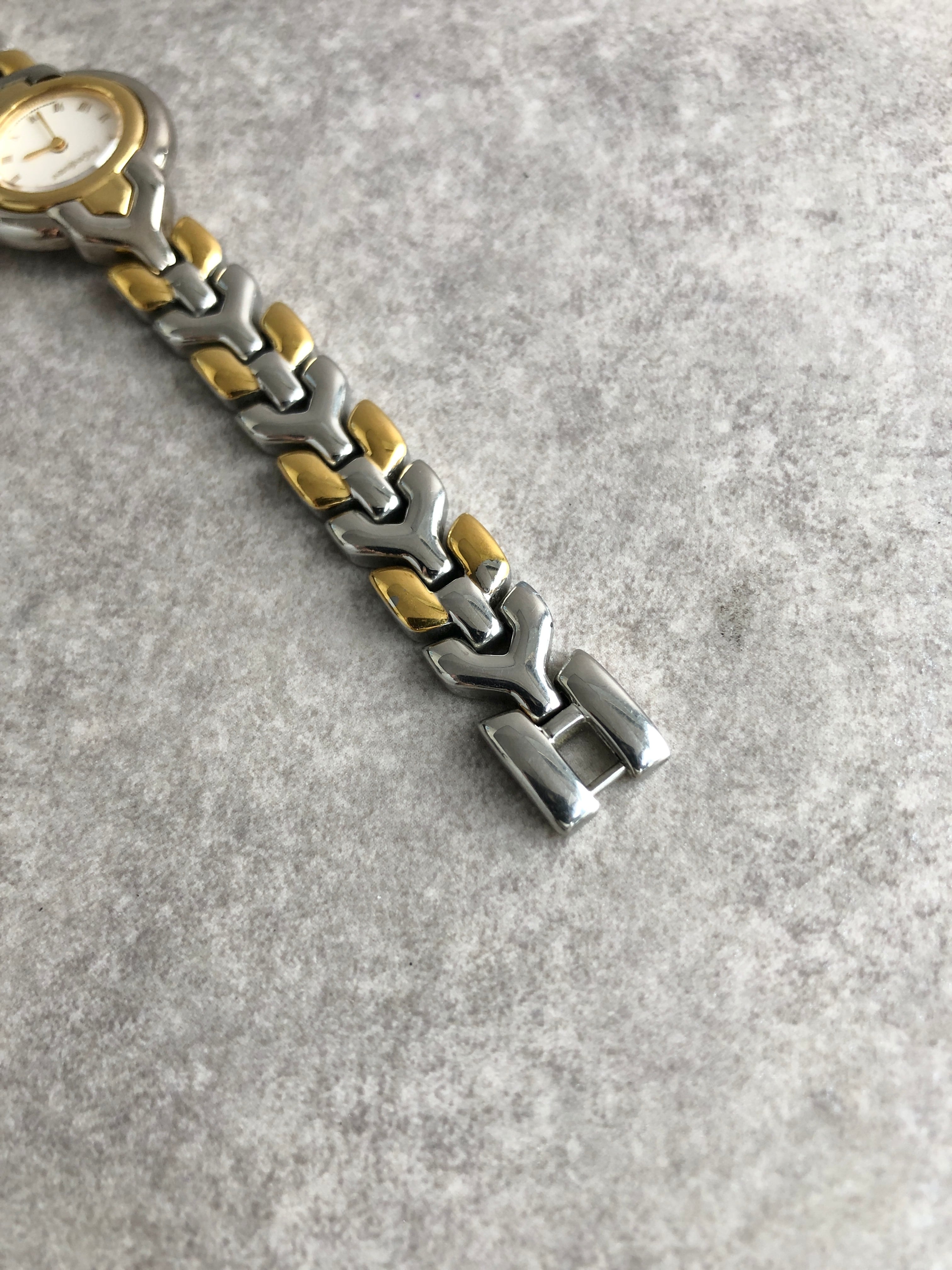 Yves Saint Laurent イヴ・サンローラン 腕時計 シルバー×ゴールド